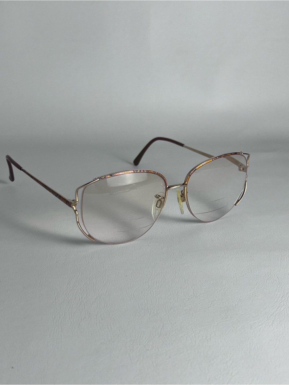 VTG Tura Mod 602 Eyeglasses 58016 Japan Cloisonné Gold Tone Frames Only
